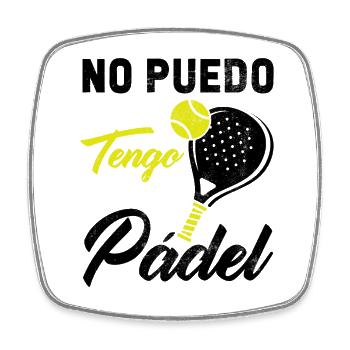 Ich kann keine Padel-Padel-Athleten haben - Viereckiger Kühlschrankmagnet - Weiß - Vorne