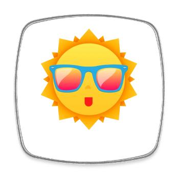it's Summer - Square fridge magnet - white - Front