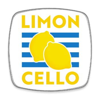 Limoncello Zitronen Tomato Girl Summer Italien - Viereckiger Kühlschrankmagnet - Weiß - Vorne