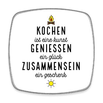 Cadeaux amusants pour les chefs - Magnet carré - blanc - Devant