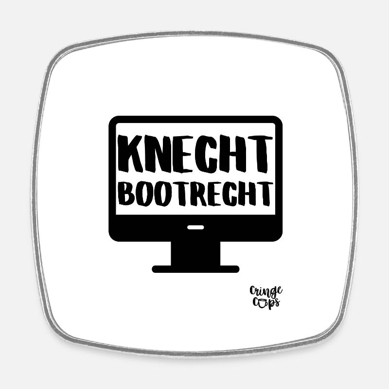 Knecht Bootrecht - Viereckiger Kühlschrankmagnet - Weiß