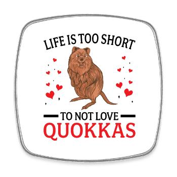 Quokka nicht lieben Beuteltier Quokka - Viereckiger Kühlschrankmagnet - Weiß - Vorne