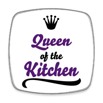 Lustige Geschenke für Frauen die gern kochen - Viereckiger Kühlschrankmagnet - Weiß - Vorne