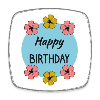 1. 1 Jahr. 1. JUBILÄUM. 1-JÄHRIGES JUBILÄUM - Viereckiger Kühlschrankmagnet - Weiß - Vorne