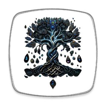 The Glow of the Tree of Life, the Soul Gems. - Square fridge magnet - white - Front