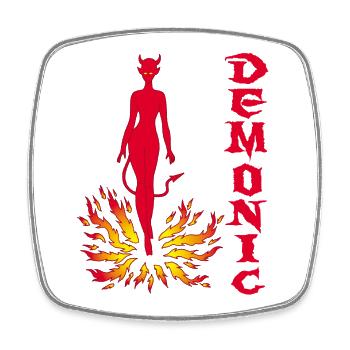 Demon Woman Manga - Square fridge magnet - white - Front