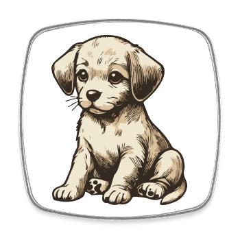 For real, I'm adorable! - Square fridge magnet - white - Front