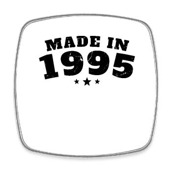 Made in 1995 - Square fridge magnet - white - Front