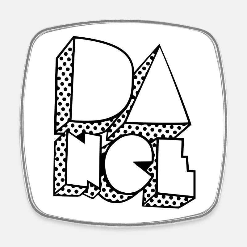 Club de danse - Magnet carré - blanc