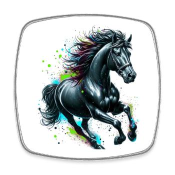 Horse - Square fridge magnet - white - Front