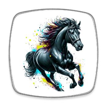 Horse - Square fridge magnet - white - Front