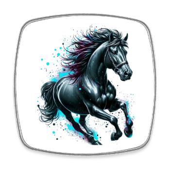Horse - Square fridge magnet - white - Front