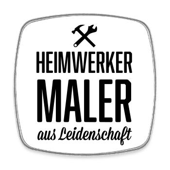 Heimwerker Maler - Viereckiger Kühlschrankmagnet - Weiß - Vorne
