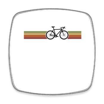 Vatertag Vintage Fahrrad Radfahrer - Viereckiger Kühlschrankmagnet - Weiß - Vorne