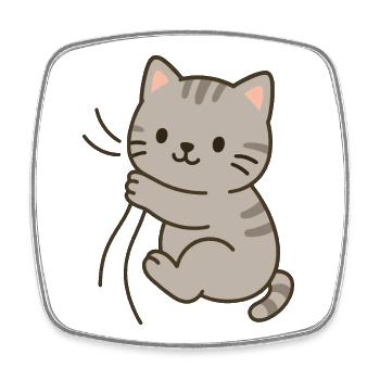 Cher petit chaton - Magnet carré - blanc - Devant