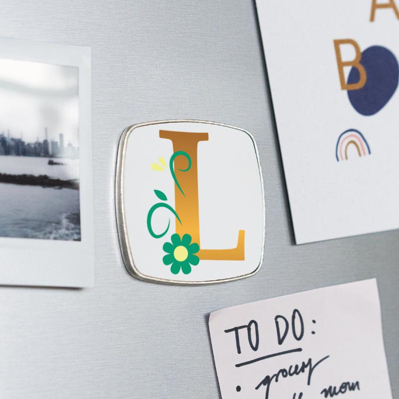 Square fridge magnet
