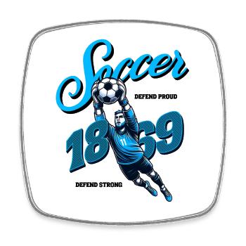 Goalkeeper 1989 Soccer Nostalgia - Square fridge magnet - white - Front