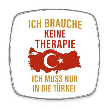 Spass - Viereckiger Kühlschrankmagnet - Weiß - Vorne
