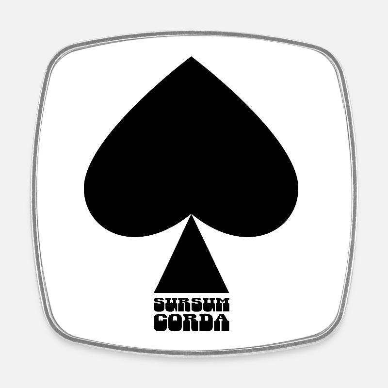 Sursum corda - Viereckiger Kühlschrankmagnet - Weiß