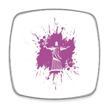 Rio de Janeiro | Christo - Square fridge magnet - white - Front