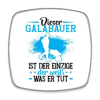 Landscaping farmer is the only landscape gardener - Square fridge magnet - white - Front