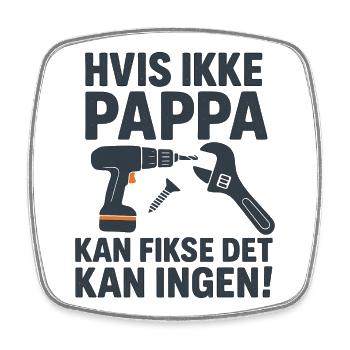 T-shirt humoristique pour papa avec motif outils - Magnet carré - blanc - Devant