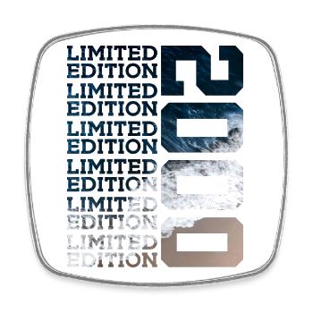 LIMITED EDITION 2000 26 JAHRE 26. GEBURTSTAG - Viereckiger Kühlschrankmagnet - Weiß - Vorne