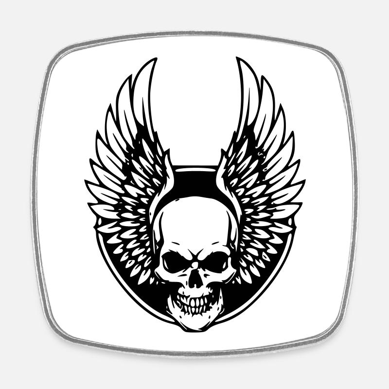 Deathclaw with Angel Wings - Square fridge magnet - white