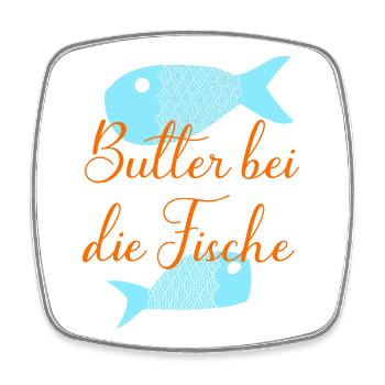 Let's get to the bottom of things - Square fridge magnet - white - Front