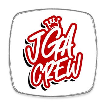 Jga Crew Junggesellenabschied - Viereckiger Kühlschrankmagnet - Weiß - Vorne