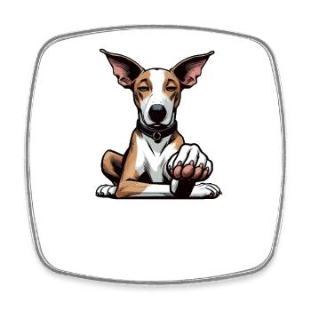 Parlez à la patte Podenco Podencoliebhaber Podencos - Magnet carré - blanc - Devant