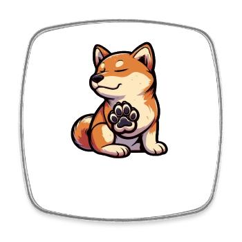 Parlez à la patte Shiba Inu Shiba propriétaire chien Shiba - Magnet carré - blanc - Devant