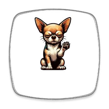 Parlez au propriétaire de Paw Chihuahua Chihuahua - Magnet carré - blanc - Devant
