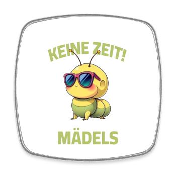 Garden Caterpillar Sayings Gardener Nursery - Square fridge magnet - white - Front