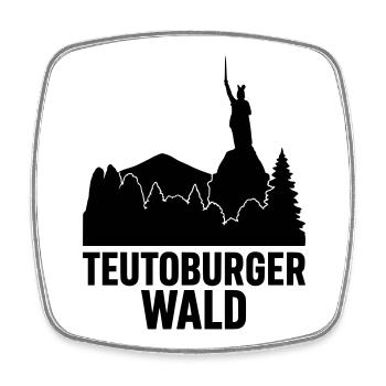Teutoburger Wald - Viereckiger Kühlschrankmagnet - Weiß - Vorne