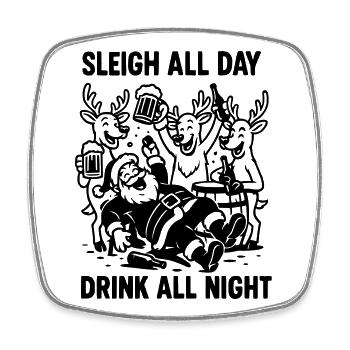 Party Christmas Party XMas Celebrate! - Square fridge magnet - white - Front