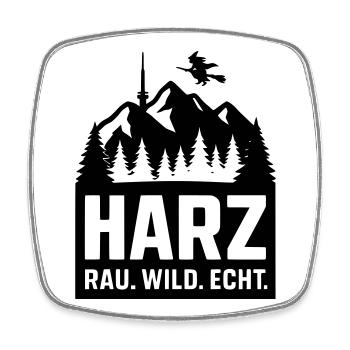 harz wild rau echt - Viereckiger Kühlschrankmagnet - Weiß - Vorne