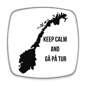 KEEP_CALM_AND_G_P_TUR_-1- - Square fridge magnet - white - Front