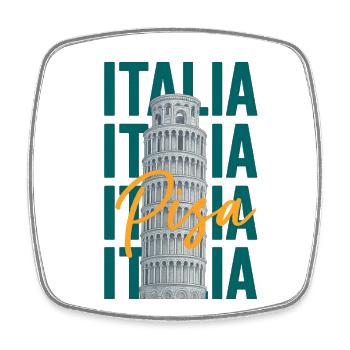 PISA - ITALIA - ITALY - ITALIEN - TOWER - TURM - Viereckiger Kühlschrankmagnet - Weiß - Vorne