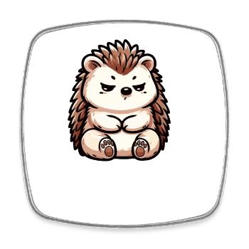 Sprich mit der Pfote Igel Igelliebhaber Igelfan - Viereckiger Kühlschrankmagnet - Weiß - Vorne