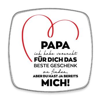 Dad Funny Gift - Square fridge magnet - white - Front