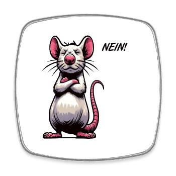No Rat Rats Rat Owner Rat Lovers - Square fridge magnet - white - Front