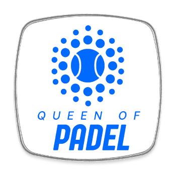 Reine de Padel / Roi de Padel - Magnet carré - blanc - Devant