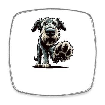 Talk to the Paw Irish Wolfhound Wolfhound Owner - Square fridge magnet - white - Front