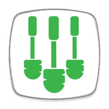 The best toilet brush times three! - Square fridge magnet - white - Front