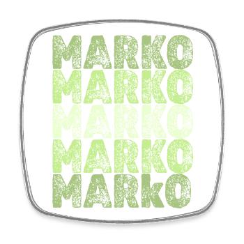 Cadeau pour Marko - Magnet carré - blanc - Devant
