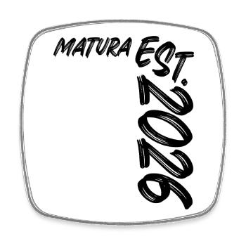 Matura Est. 2026 - Square fridge magnet - white - Front