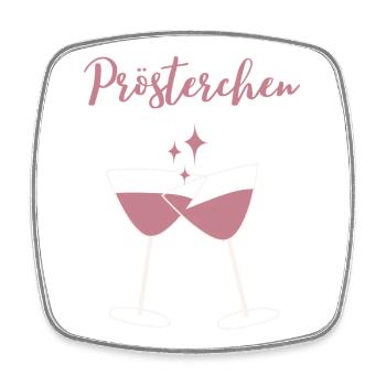 Cheers - Square fridge magnet - white - Front