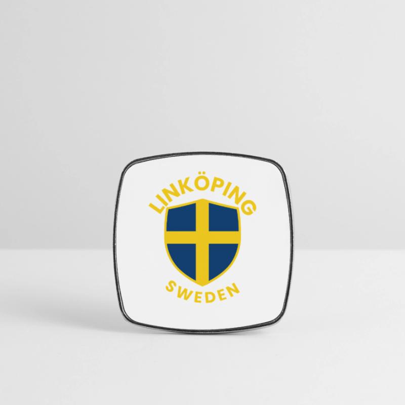 Linköping Suède Shield Tee Magnet carré