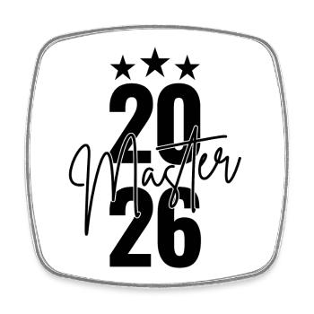 Master 2026 - Magnet carré - blanc - Devant